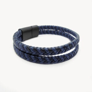Pulsera De Cuero Smart Con Cierre Negro
