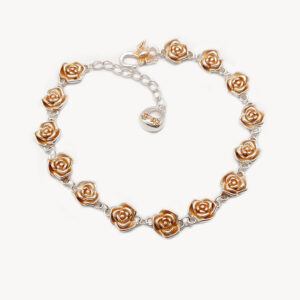 Pulsera Rosas Doradas